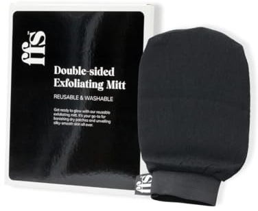 FFS Beauty Doppelseitiger Peeling-Handschuh – Peeling-Handschuh für abgestorbene Haut, Peeling-Handschuh zum Entfernen von Poren und Beleben der Haut, Bräunungshandschuh für empfindliche Haut,