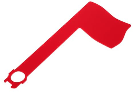 FONDOTIN Ajedrez Del Buzón Acrílico Con Bandera Roja Pequeña Reemplazo De Bandera Para Buzón De Indicador De Para Decoraciones De Hogar y Oficina