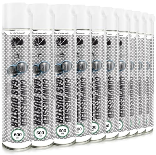 AABCOOLING 10 x 600ml Home&Office Druckluftspray Compressed Gas Duster K1 PC Reinigung, Reinigungsgeräte, Staubgebläse, Büromaterial, Reinigung von Tastatur, PC/Computer, Konsole, Kamera
