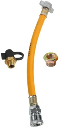 OSOLADY Heavy Duty Air Line Hose Kit 12.60 Inch Truck Inflator Hose for Trailer Air Compressor and Lorry Accessories