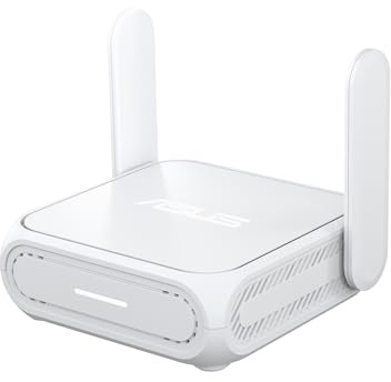 ASUS RT-BE58 Go - Routeur de Voyage WiFi 7 Double Bande, 3600 Mbps, 4G & 5G Mobile Tethering, Port 2.5G, réseau invité Pro SSIDs, sécurité réseau avancée & VPNs, USB-C Power Delivery