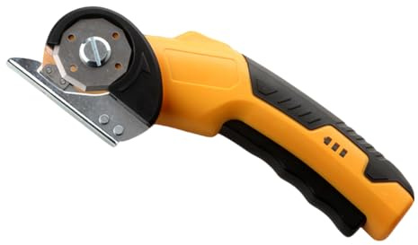 Ciseaux rotatifs électriques pour machine de découpe textile portable à alimentation ionique pour couper efficacement les tissus, ciseaux électriques pour la couture et