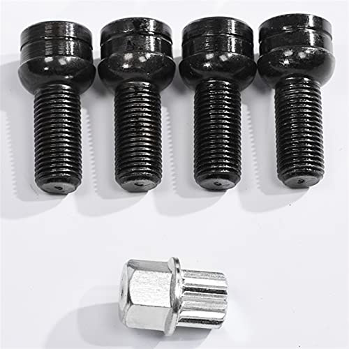 Bulloni Antifurto Per Ruote,Bullone Ruota In Accia 5pcs 17mm Antifurto A Vite Impermeabile E Blocco Dado Uso Adatto Per VW Golf BULLS ROWER ACCESSORI