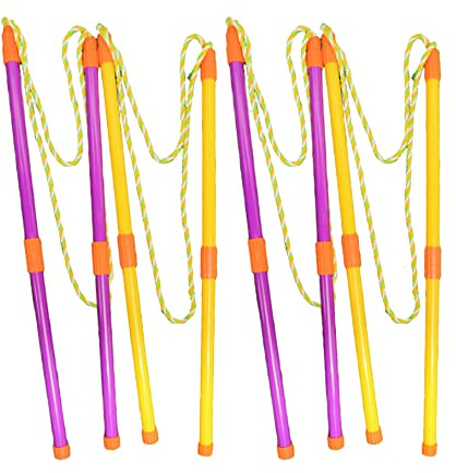 4 Unidades de varitas de Burbujas Gigantes con cordón de Doble Varilla, Fabricantes de Palos de Burbujas Grandes Desmontables