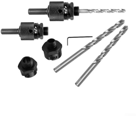 Varilla de extensión de liberación rápida con mango hexagonal para abridor de agujeros, compatible con escariador de taladro manual y bielas de conexión bimetálicas, 145 mm x 63 mm para coche