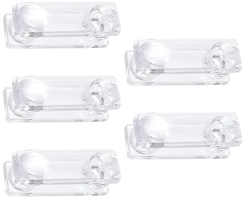 VINTORKY 5 Piezas de Manija de Plástico Transparente para Persianas Enrollables, Tirador de Cordón Peso, Accesorio Ligero para Cortinas, Compatible Estores y Uso Doméstico