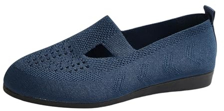 Prodotto categoria Women's Casual Shoes - Titolo Pretty Ballerinas Scarpe da Donna Stile Medievale estive comode in Velluto Larghezza H Tradizionali Eleganti Sneakers (Blue, 43)