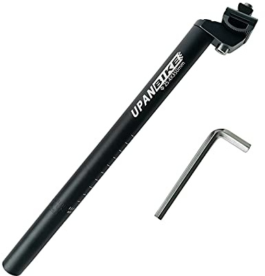 UPANBIKE Bike Seat Post 13.8inch (350mm) φ 25.4mm with Micro Adjust Clamp
