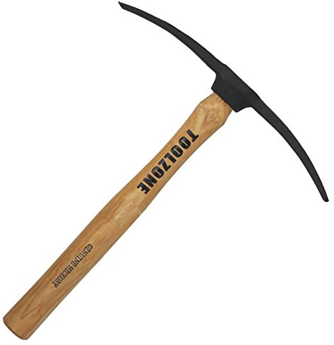 Marteau 400g manche noyer brique Double Pick des tailleurs pierre maçonnerie