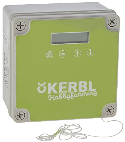 Kerbl 70550 Steuerung Automatische Hühnertür, Lichtsensor Zeitabhängig Manuell
