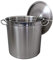 Euro Tische Gastronomie Kochtopf groß Suppentopf - Ø 35 x 35 cm Edelstahl Kochtöpfe 35l - ideal geeignet für ALLE Herdarten & große Küchen - Gastro Kochtopf set Topfset edelstahl Topf groß