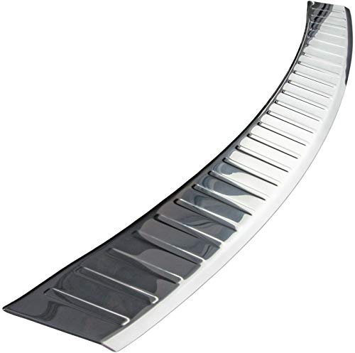 phil trade Loading sill protector compatible with Edge 2016-2018, polished stainless steel with folded edges.