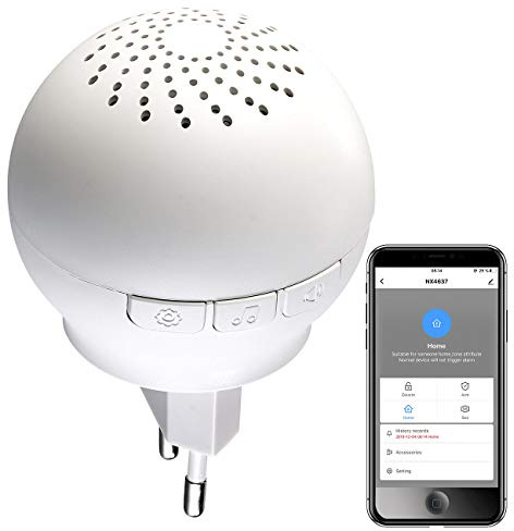 VisorTech Receiver: Smarter 2in1 WLAN-Steckdosen-Alarm/-Klingel mit Funk-Gateway 433 MHz (Funk-WiFi-Gateway, WLAN, Netzwerk)