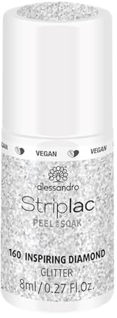 alessandro Striplac UV-Nagellack Inspiring Diamond – Schonend und langanhaltend – Einfache Entfernung dank Peel-Off-Technologie – Vegan und tierversuchsfrei – 8 ml(Verpackung kann variieren)