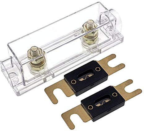 ETOPARS 60A Portafusibili ANL Lame d'oro 60Amp ANL Fusibile Auto automobilistica Audio Sicurezza Proteggere Placcato Adatto 0 2 4 Calibro