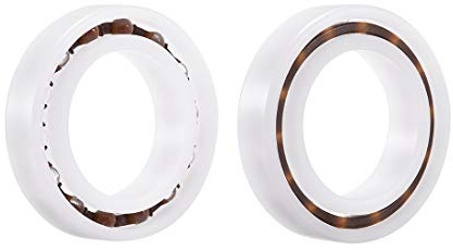 sourcing map 6804 Plastic Bearings 20x32x7mm Glass Ball Nylon Cage 2pcs