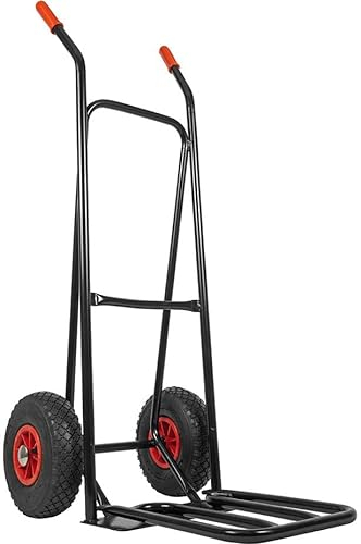 RAVENDO Sackkarre mit Luftreifen - Transportkarre Klappbar - ST150 NG Profi | Klappbare Ladeschaufel | 150kg Maximalgewicht