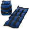 MAXXIVA® Gewichtsmanschetten Laufgewichte Set BLAU 2 x 4,0 kg Füllung Eisensand Joggen Workout Lauftraining Armgewicht Beingewicht