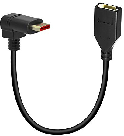 4K DisplayPort 1.2 Verlängerungskabel, BolAAzuL DP 90 Grad Winkel Stecker auf DP Buchse 30CM, DP Male to DP Female Kable abgewinkelt Extender Adapter für HP Dell Asus 4K@60Hz, 2K@144Hz, 1080P@165Hz