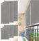 LARS360 Außenrollo Vertikaler Sonnenschutz Balkon Terrasse Wasserdichter Sonnenschutz Sichtschutz Grau 140x140cm