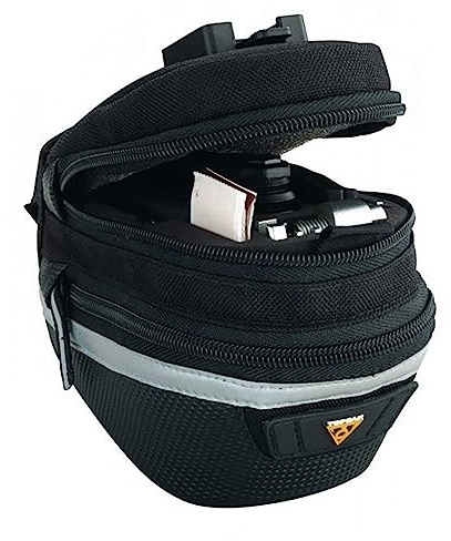 Topeak Satteltaschen Satteltaschen QuickClick Survival Tool Wedge Pack II (MJ 2020) aus 1000D Nylon in der Farbe Schwarz, Maße:, 15000105
