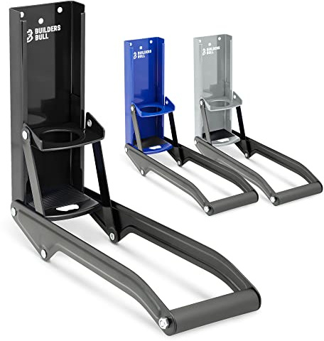 Builders Bull Can Crushers - 2-in-1 Can Crusher, Bottle Crusher - Bend-Resistant, Heavy Duty Can Crusher with Bottle Opener - Tin Can Crusher, Plastic Bottle Crusher for Recycling - BLACK | Wall Mounted Can Crusher, Manual Beer Can Crusher With Bottle Opener, Bend-Resistant 2-In-1 Tool For Cans And Plastic Bottles