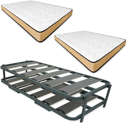 Somnia Descanso - Cama Completa con 2 Colchones Viscojunior + Cama Nido Reforzada, 90 x 190