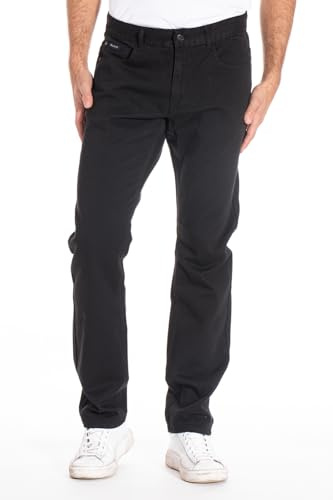 Jeans RL70 Coupe Droite Coton Walker (FR/ES, Numérique, 44, Taille Normale, Taille Normale, Noir)
