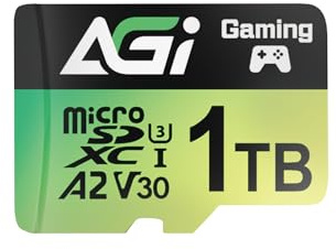 AGI TF138 Micro SD Karte 1TB Speicherkarte mit SD Adapter MicroSDXC | UHS-I, A2, U3, V30, Lesegeschwindigkeit bis zu 170 MB/s fuer Drohne, Dashcam, Kamera, Telefon, Switch und PC
