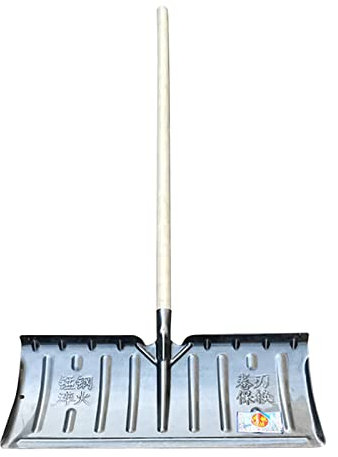 Pale da neve Pala da neve durevole in acciaio al manganese, pala da neve portatile multifunzionale, ideale per pulire la neve, riordinare il cortile (Colore: Nero-A, Dimensioni: Pala da neve