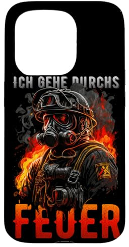 Feuerwehr Retten, Löschen, Bergen, Schützen 112 Herren Mann Hülle für iPhone 15 Pro
