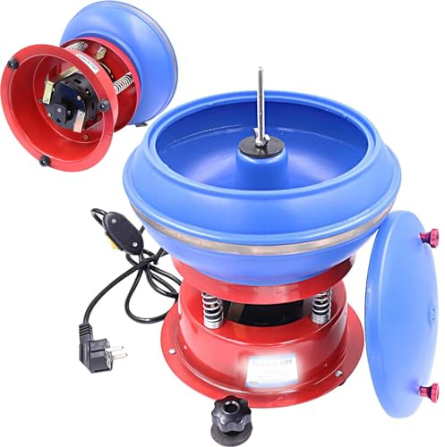 Rock Tumbler Kit with Vibratory Bowl - 8inch Electric Tumbling Polishing Machine for Convenient Operation