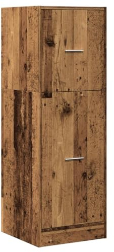 vidaXL Apothekerschrank Altholz-Optik 40x41x118 cm Holzwerkstoff