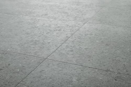 Dunkelgrau Klick-Vinylboden 5mm - Geschliffene Betonoptik, 2,09 m² pro Paket, Ideal für modernes Wohnen in stilvollen Räumen!