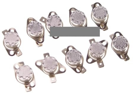 PAKMEZ 2pc 120-190 10A 250V Normal Open/Close Temperature Switch Thermostat Controllor KSD301(125 Celsius,Normally Open)