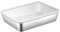 Bandeja para hornear de acero inoxidable con bandeja para pastel de tapa para asar lavavajillas de servicio pesado Caja de almacenamiento de alimentos seguros los contenedores de delicatessen 9.8x7.9