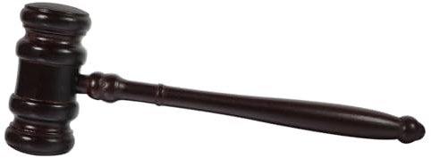 GALPADA Martillo de Subasta Mazo de Juez de Madera Martillo para Subasta y Ceremonias Legales