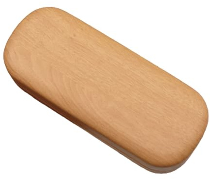 Generisch Brillenetui aus Holz, Brillenetui mit Holzmaserung, Sonnenbrillenbox, Handgefertigtes, elegantes, trendiges Retro-Design, für Männer, Frauen, Vater, Mutter