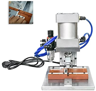 OZBME Macchina crimpatrice Automatica pneumatica, pressa rivettatrice con Testa IDC, Macchina per Cavi computerizzata Facile da Usare per Principianti e Professionisti