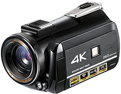 Digital Camera, Ac3 Videocámara Video Cámara 4K 24FPS 30X Digital Zoom Infrarrojo Visión Nocturna WiFi Digital Zoom Camcorder Professional