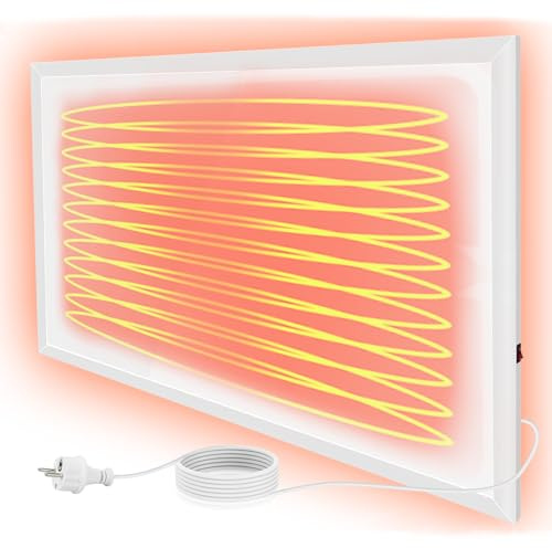 Mursche Infraröd uppvärmning, energisparande, infraröd vägguppvärmning, 290 W, uppvärmning, elektrisk väggmontering, elektrisk uppvärmning, vägg, badrum med överhettningsskydd, radiator