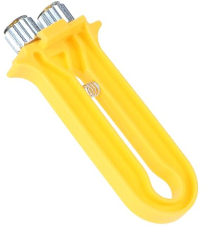 TOBBOMEY 2-in-1 Imkerei Drahtspanner Und Crimpzange Für Bienenrahmen 13cm Kunststoff Metall Bienenzucht Werkzeug Für Rahmen Drahtspannung Und Crimpen Orange