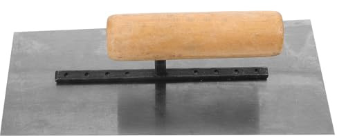 Didiseaon Paleta de Mano de Acero Mango de Madera 200 Mm Herramienta Manual para Acabado de Yeso y Mortero Uso Construcción 1 Unidad Resistente y Multifuncional para Bricolaje