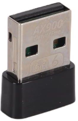 DUZEPA Chiavetta USB WiFi 6 con installazione driver integrata – Adattatore wireless dual band per PC/laptop, 2,4 GHz e 5 GHz, velocità 600 Mbps, per Windows/Linux