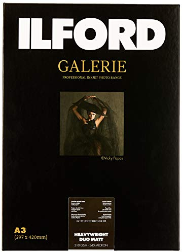 ILFORD Galerie Heavyweight Duo Matt 310 GSM A3-297 mm x 420 mm 25 Blatt