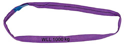 PETEX Rundschlinge, WLL Tragkraft: 1000 kg, Länge 1 m, Umfang 2 m, nach DIN EN 1492-2, Violett
