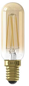 CALEX 220-240 V 3,5 W 270 lumens E14 T25 x 85 2100 K Intensité variable LED filament en verre complet, lampe modèle de tube doré, 3,5 W, taille unique