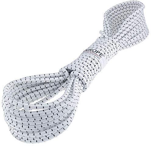 Kanirope® Gummiseil MONOSPAN PES 6mm 30m Weiß Expanderseil Spann Seil Spanner Spannseil Plane