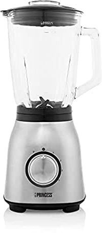 Princess 01.212091.01.001 Frullatore Elettrico da Tavolo, 1000 W, 1.5 Litri, Inossidabile, 4 velocità, Acciaio Inox Spazzolato