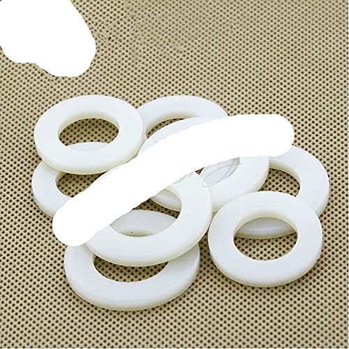 10Pcs M8 M10 M12 Weißer Kunststoff Hartnylon Unterlegscheibe Flache Distanzscheibe Dichtungen Unterlegscheibe Dichtungsring-M8x16x1.5mm